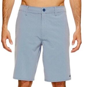 NWT O'NEILL Loaded Check Hybrid Shorts Boardshorts Light Blue Men's Size 32